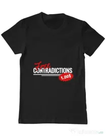 Tricou ADLER barbat Free contradictions Negru