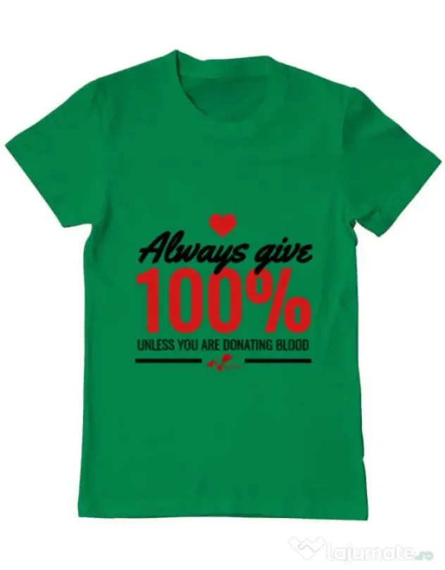Tricou ADLER barbat Always give Verde mediu