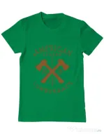 Tricou ADLER barbat American lumberjack Verde mediu