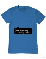 Tricou ADLER barbat Roses are red Albastru azuriu
