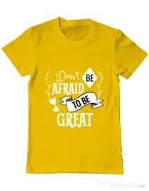 Tricou ADLER barbat Be great Galben