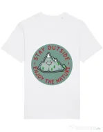 Tricou STANLEY STELLA barbat Stay outside Alb
