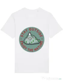 Tricou STANLEY STELLA barbat Stay outside Alb