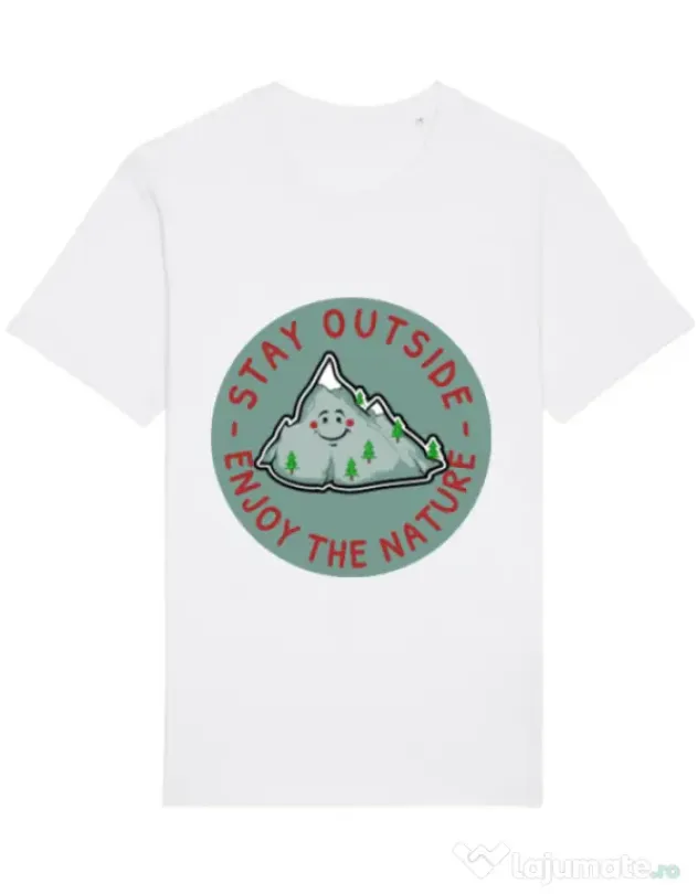 Tricou STANLEY STELLA barbat Stay outside Alb