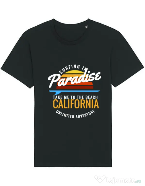 Tricou STANLEY STELLA barbat Surfing in paradise Negru