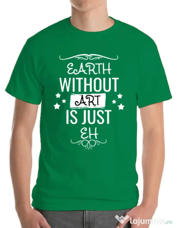 Tricou ADLER barbat Earth without art Verde mediu