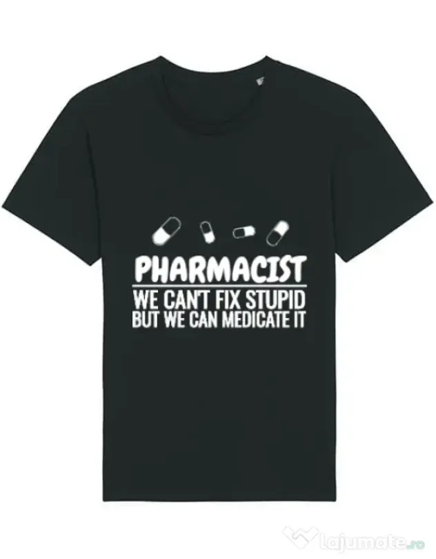 Tricou STANLEY STELLA barbat Pharmacist Negru