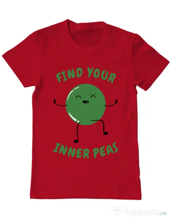 Tricou ADLER barbat Inner peas Rosu
