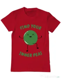 Tricou ADLER barbat Inner peas Rosu