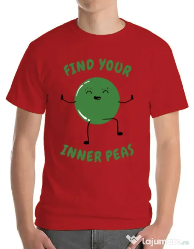 Tricou ADLER barbat Inner peas Rosu