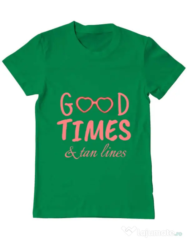 Tricou ADLER barbat Tan lines Verde mediu