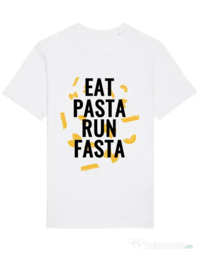Tricou STANLEY STELLA barbat Eat pasta Alb