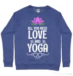 Bluza ADLER barbat Love and yoga Albastru melanj