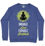 Bluza ADLER barbat Inhale love Albastru melanj