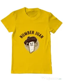 Tricou ADLER barbat Number Juan Galben