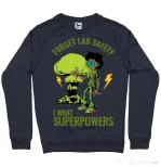 Bluza ADLER barbat I want superpowers Denim inchis