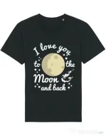 Tricou STANLEY STELLA barbat To the moon and back Negru