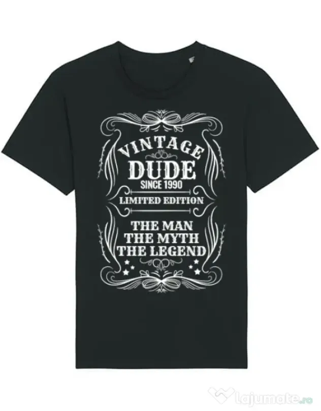 Tricou STANLEY STELLA barbat Vintage dude Negru
