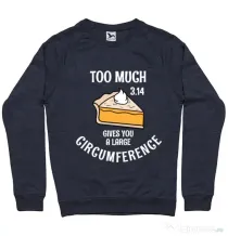 Bluza ADLER barbat Too much pie Denim inchis