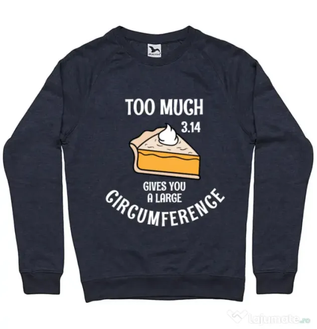 Bluza ADLER barbat Too much pie Denim inchis
