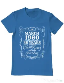 Tricou ADLER barbat Classy sassy Albastru azuriu