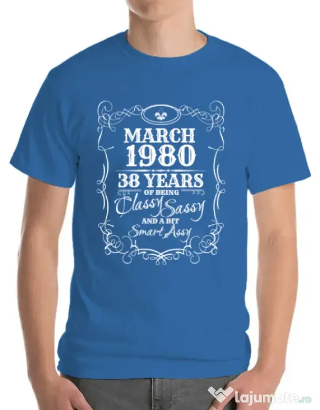 Tricou ADLER barbat Classy sassy Albastru azuriu