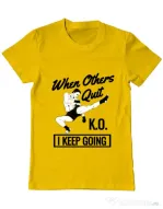 Tricou ADLER barbat I keep going Galben