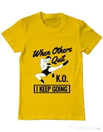 Tricou ADLER barbat I keep going Galben
