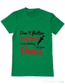 Tricou ADLER barbat Don’t flatter yourself Verde mediu