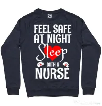 Bluza ADLER barbat Feel safe at night Denim inchis
