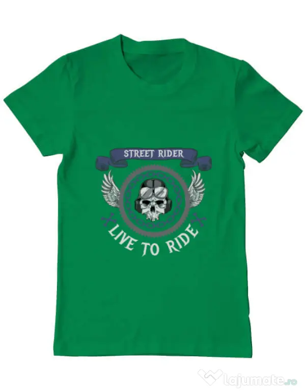 Tricou ADLER barbat Street rider Verde mediu