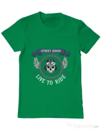 Tricou ADLER barbat Street rider Verde mediu