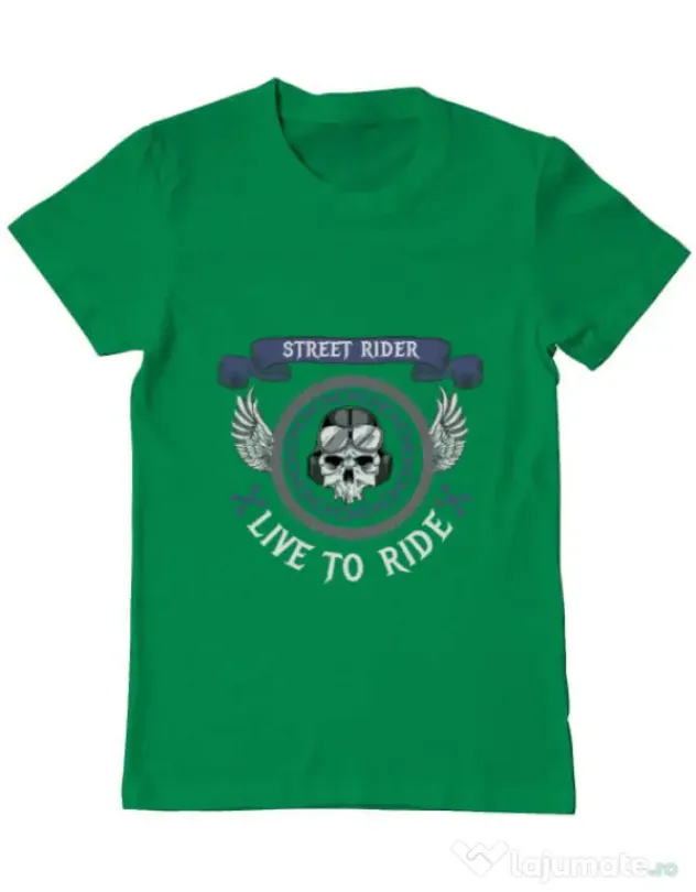 Tricou ADLER barbat Street rider Verde mediu