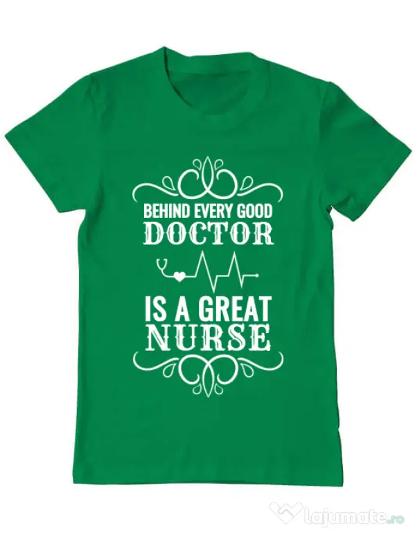 Tricou ADLER barbat Great nurse Verde mediu