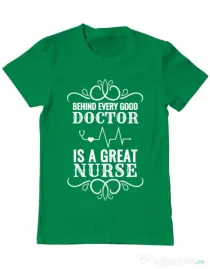 Tricou ADLER barbat Great nurse Verde mediu