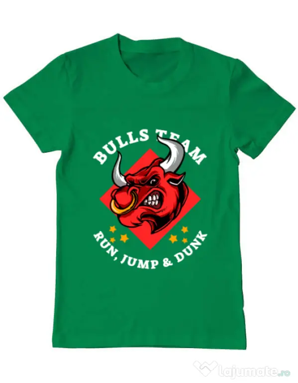 Tricou ADLER barbat Run jump & dunk Verde mediu