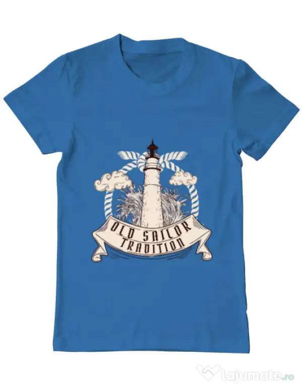Tricou ADLER barbat Tradition Albastru azuriu
