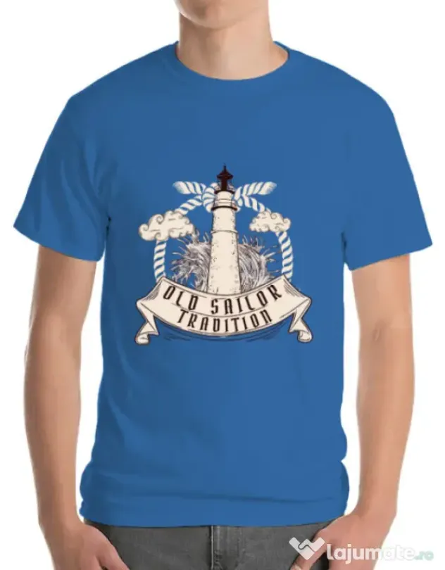 Tricou ADLER barbat Tradition Albastru azuriu