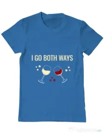Tricou ADLER barbat I go both ways Albastru azuriu