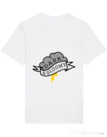 Tricou STANLEY STELLA barbat Dark and gloomy Alb