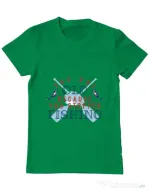 Tricou ADLER barbat You stopped fishing Verde mediu