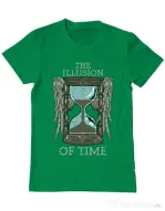 Tricou ADLER barbat The illusion of time Verde mediu