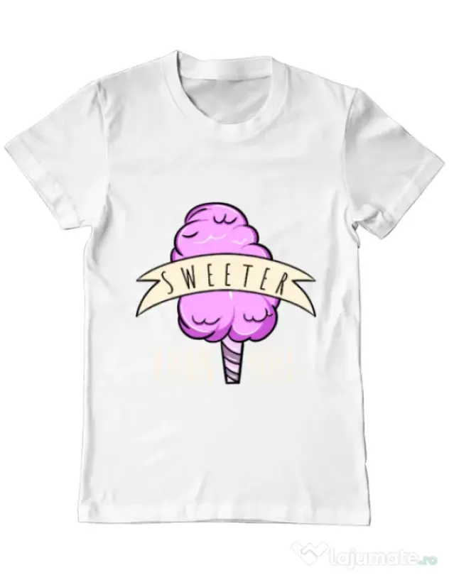 Tricou ADLER barbat Sweeter than you Alb