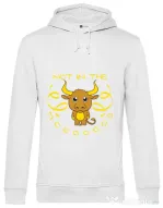 Hoodie barbat cu gluga Not in the mood Alb
