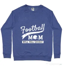 Bluza ADLER barbat Football mom Albastru melanj