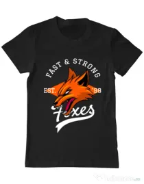 Tricou ADLER barbat Fast and strong Negru