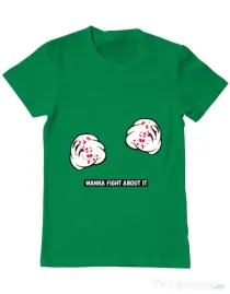 Tricou ADLER barbat Wanna fight about it Verde mediu