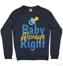 Bluza ADLER barbat Baby always right Denim inchis
