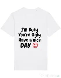 Tricou STANLEY STELLA barbat I am busy Alb