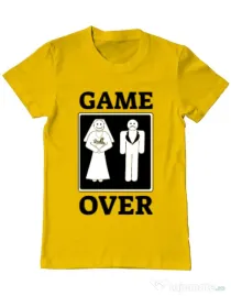 Tricou ADLER barbat Game over Galben